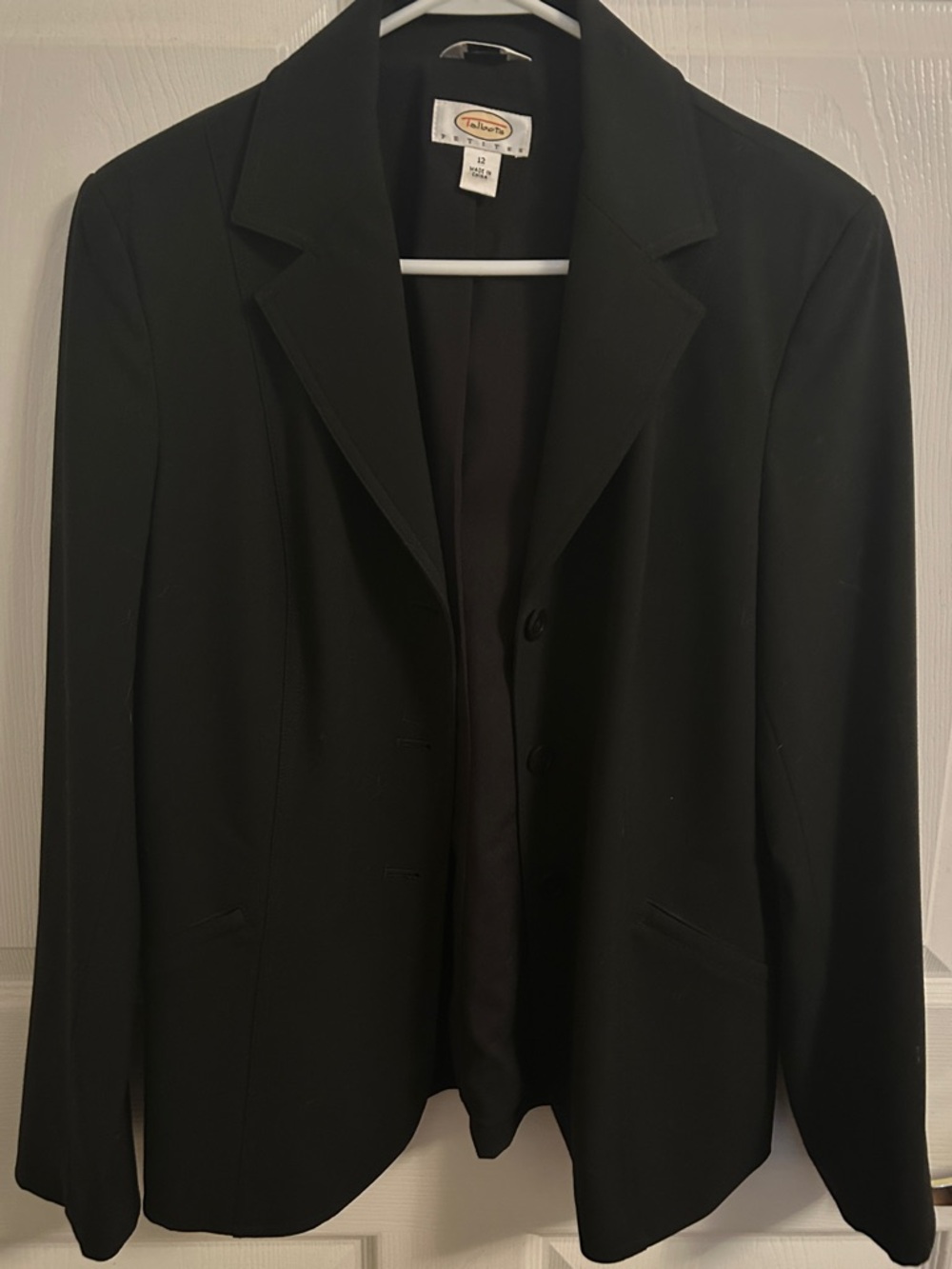 Talbots Black Women's Blazer Jacket - Classic Tailored Fit
